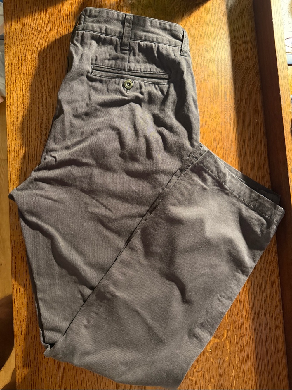 TAYLOR STITCH Men's Casual Chino Pants~Foundation~Olive~34x30
